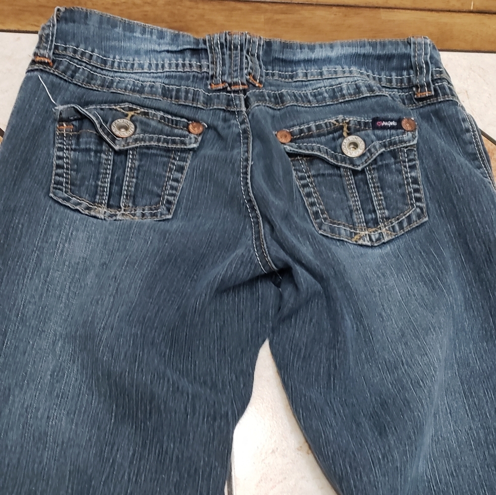 Boot Cut Jeans Y2K Angels Size 3 Flare - Picture 4 of 6